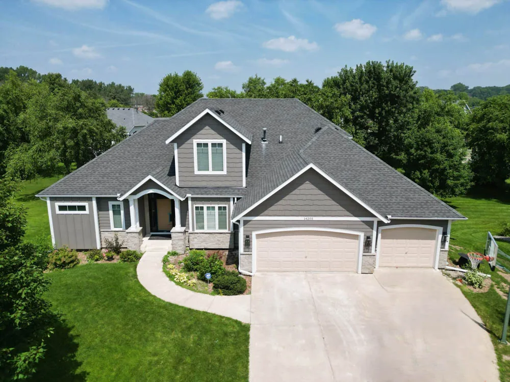 Completed siding project by BN Exteriors, LLC
